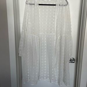 PomPom Chiffon Cardigan